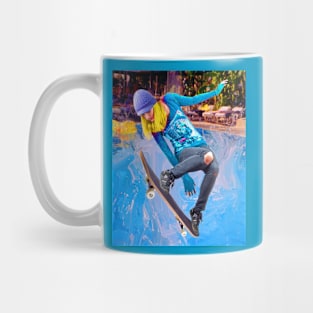 Skateboarding on Water Mug